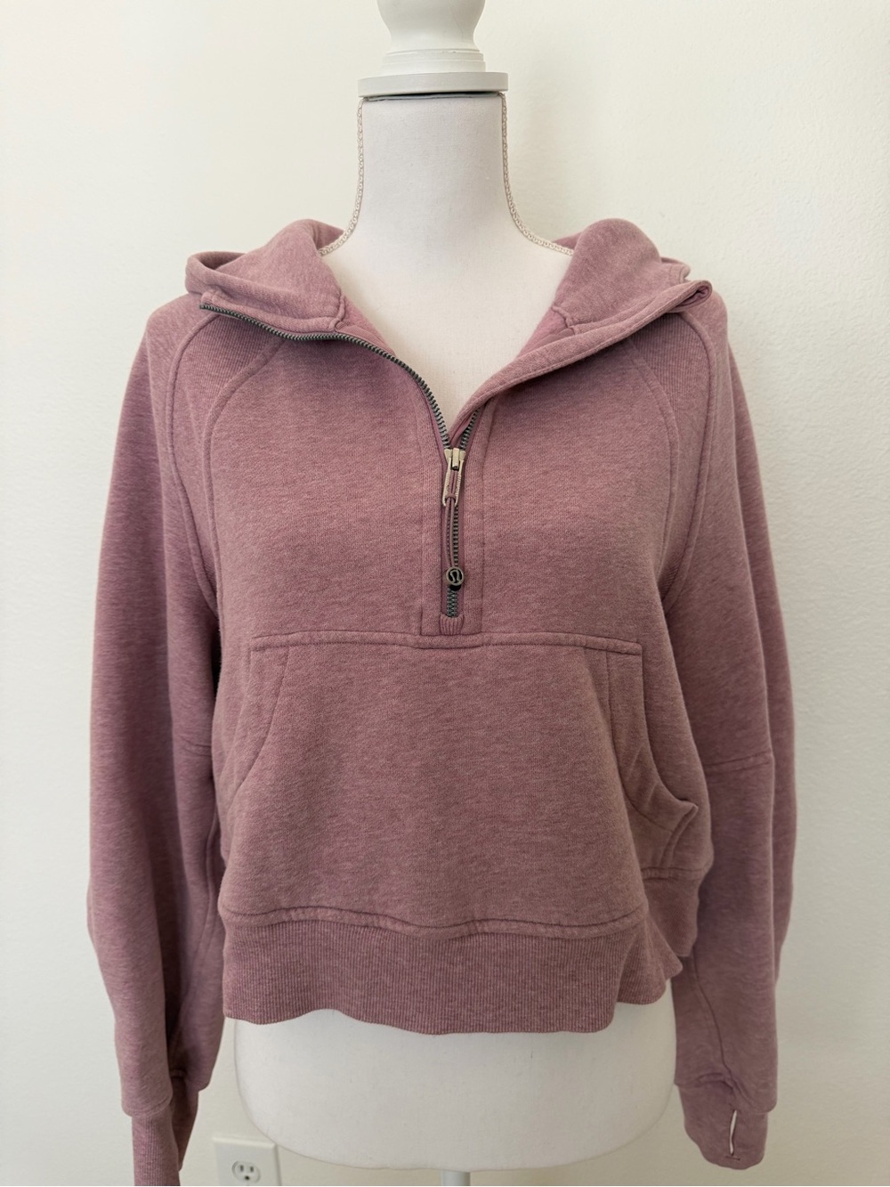 Lululemon Half-Zip Hooded Sweatshirt - Dusty Rose
